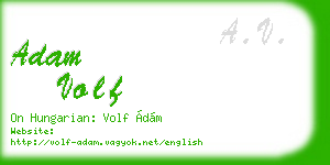adam volf business card